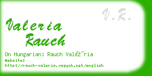 valeria rauch business card